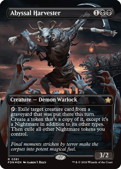 Abyssal Harvester (Borderless) (Mana Foil)