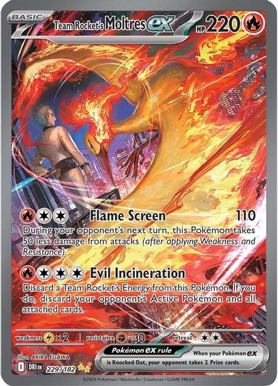 Team Rocket's Moltres ex - 229/182